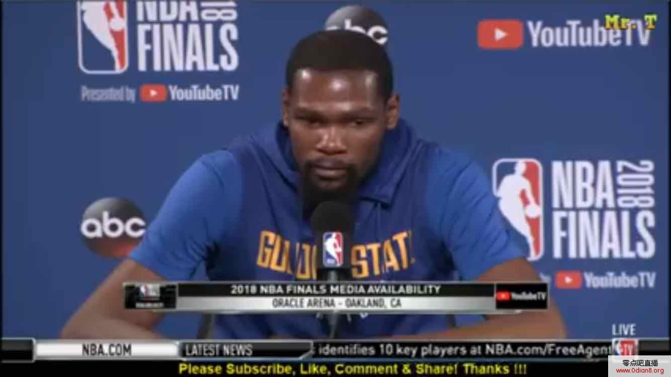 KD：我已经征战11年 很多人忘了我加盟勇士之前的表现
