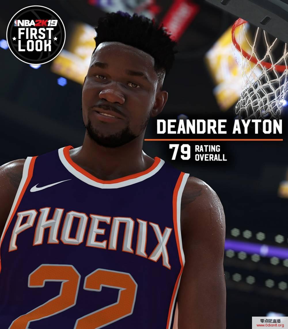 2K19官方公布状元艾顿能力值：79！
