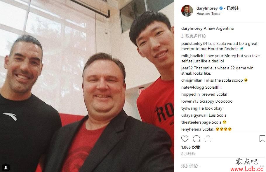 莫雷与周琦&斯科拉自拍：一个全新的阿根廷人