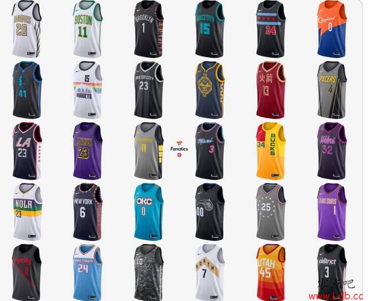 你最青睐哪一款？NBA30队新赛季城市版球衣汇总