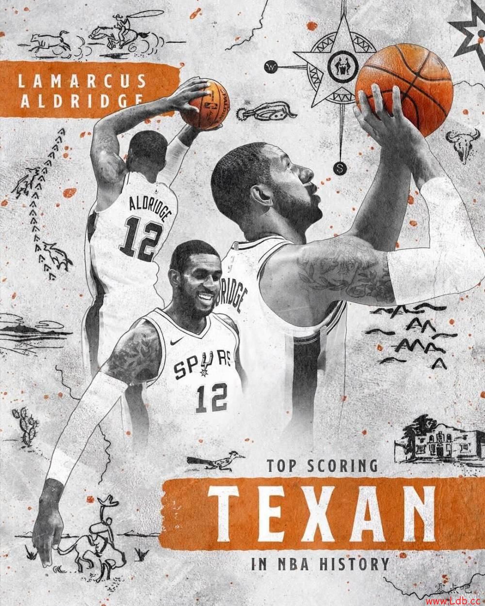 超越波什 阿德成NBA历史得分最多的德克萨斯州人