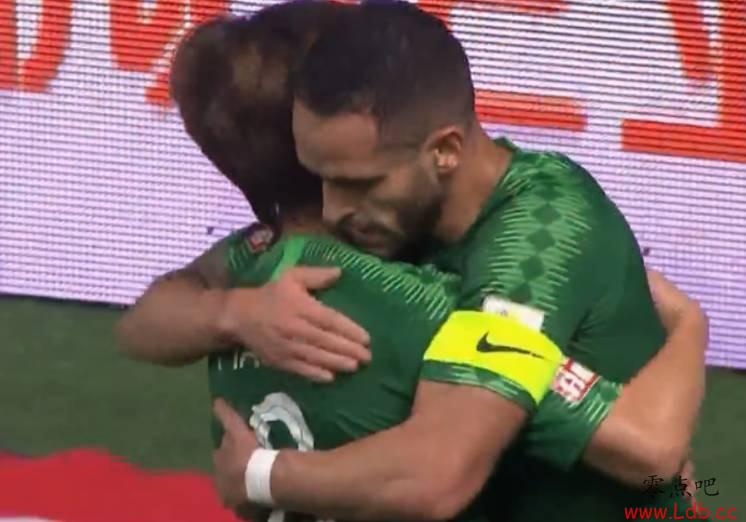 半场-巴坎布双响奥古斯托破门 国安客场暂3-1富力【图】