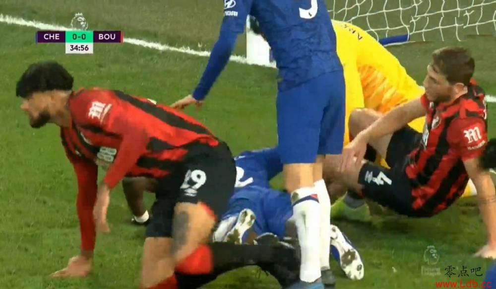 半场-狂轰滥炸半场围攻主场难进一球 切尔西0-0伯恩茅斯【图】