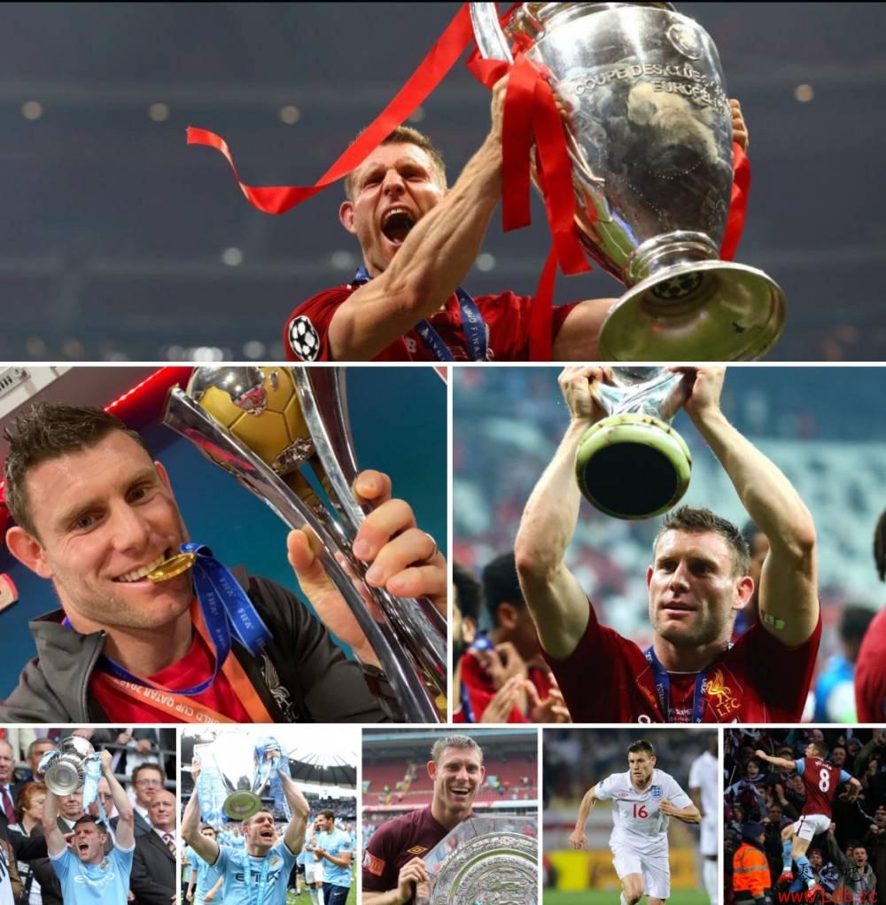 加冕欧冠冠军+英超冠军,米尔纳晒过去十年冠军荣誉【图】