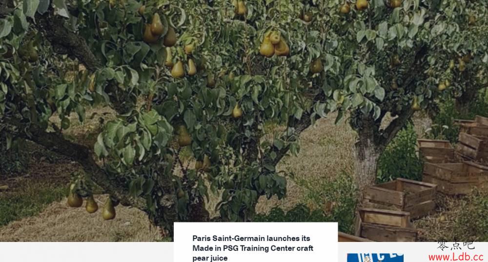 大巴梨?巴黎推出自家种植梨子汁【图】
