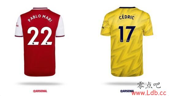 阿森纳公布两位新援号码:马里22号,塞德里克17号